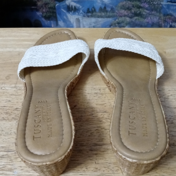 💑Tuscany by easy streets Florence wedge sandal🛍Made In Italy🇮🇹Cute! Like🆕💃 - Picture 6 of 9